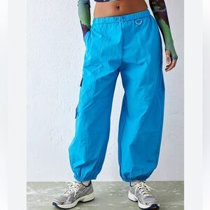 Urban Outfitters Jana Cargo Pant in Aqua Blue